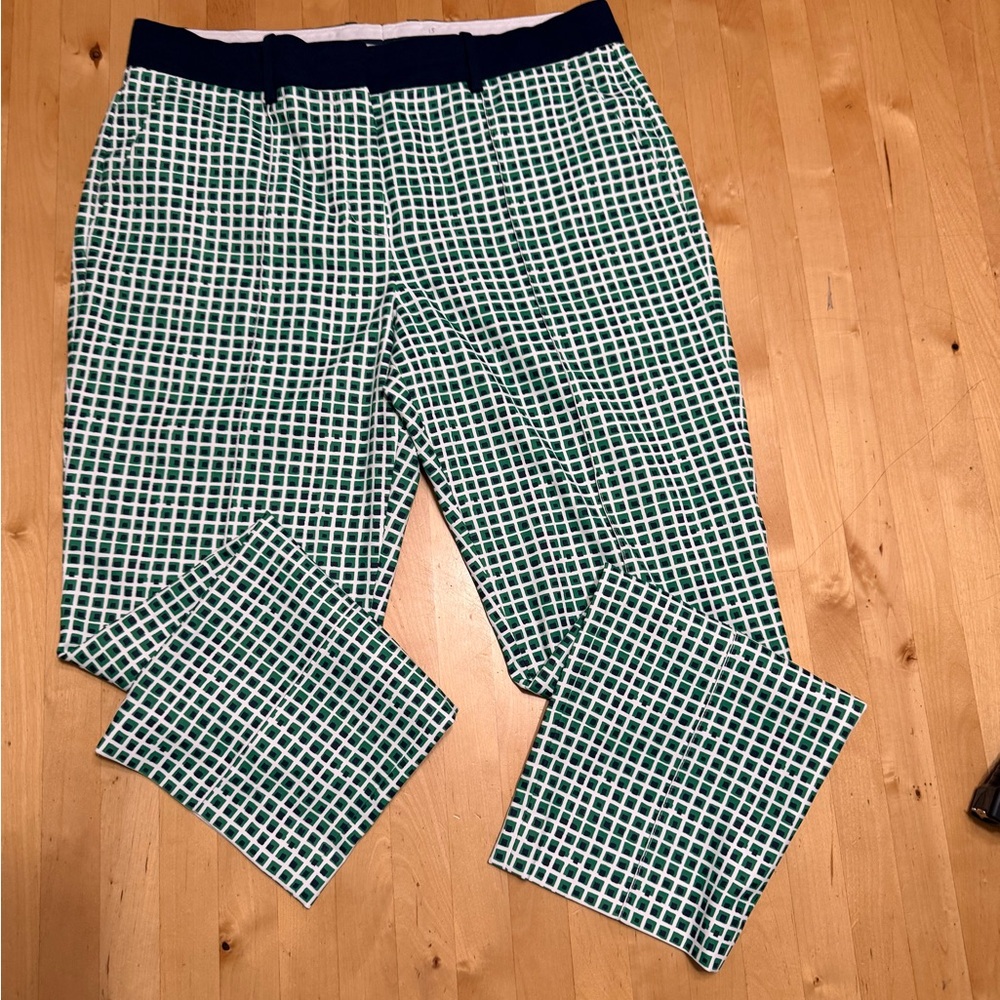 Tory Sport Green and White Chinos